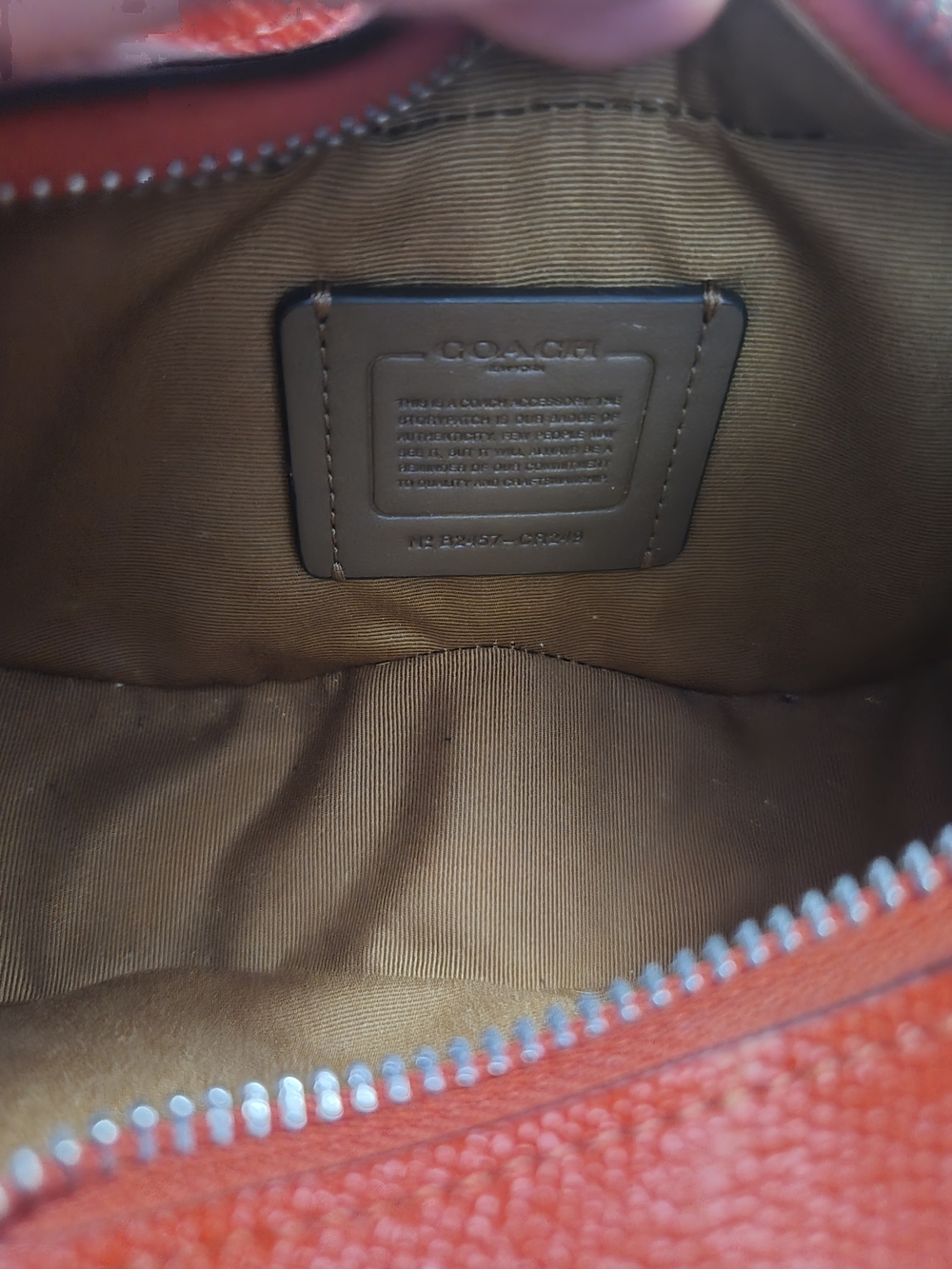 Coach Red Cherry Crossbody Bag with Green Leaf Accent - Picture 9 of 12
